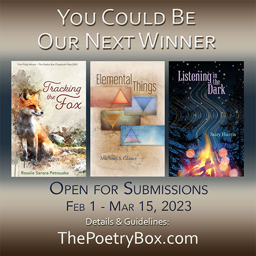 2023 Poetry Box Chapbook Prize flyer