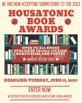 Screenshot of the 2023 Housatonic Book Awards flyer for the NewPages eLitPak Newsletter
