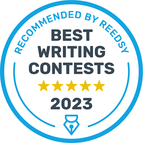 Recommended by Reedsy badge for Gemini Magazine 14th Annual Short Story Contest