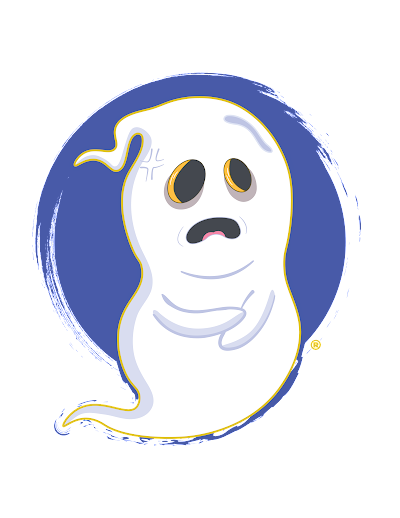 Nervous Ghost Press logo for their 2023 Book Awards