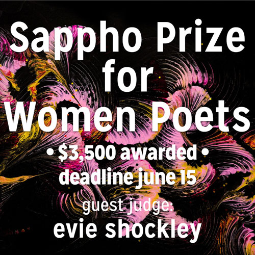 Palette Poetry 2023 Sappho Prize for Women Poets banner