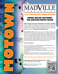 Screenshot of Madville Publishing's call for submissions flyer for the Motown Poetry Revue anthology