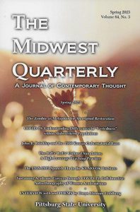 The Midwest Quarterly Spring 2023 cover image