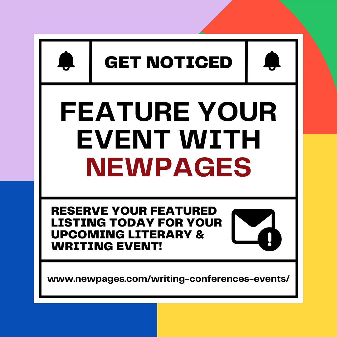 Flyer to advertise a writing conference or event with NewPages
