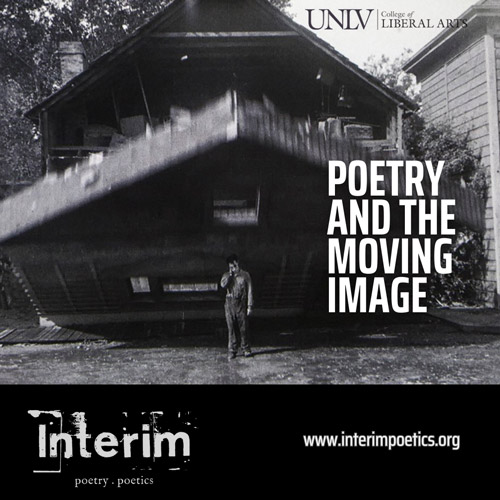 banner for Interim's call for Fall 2023 Online Issue: Poetry and the Moving Image