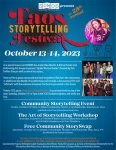 Screenshot of SOMOS' flyer for the 25th annual Taos Storytelling Festival