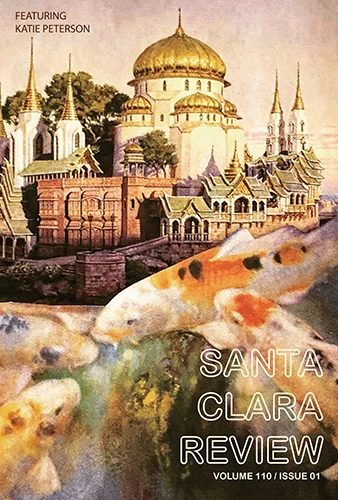 cover of Santa Clara Review Volume 110 Issue 1 for Fall 2023 issue call for submissions