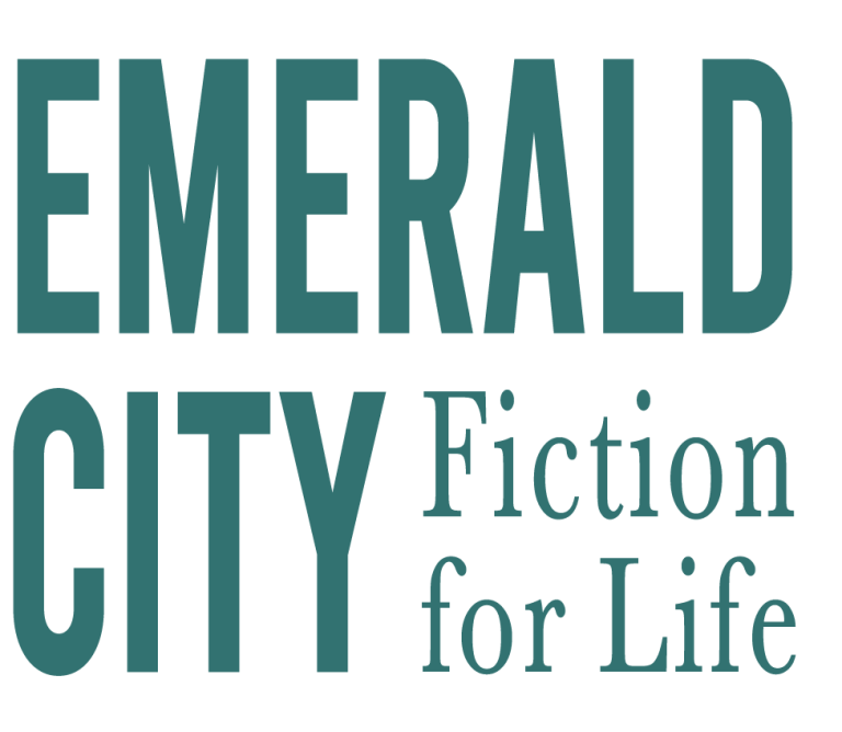 Emerald City "Fiction for Life" banner for call for submissions