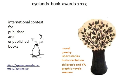 Screenshot of the flyer for the 2023 Eyelands Book Awards