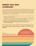Screenshot of Madville Publishing's flyer announcing Robert Earl Keen anthology submission period