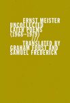 Uncollected Later Poems (1968-1979) by Ernst Meister book cover image