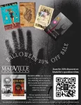 Screenshot of Madville Publishing's flyer for their 2023 Halloween Sale