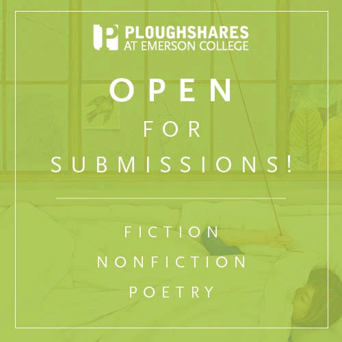 flyer for Ploughshares' 2023 Open Reading Period