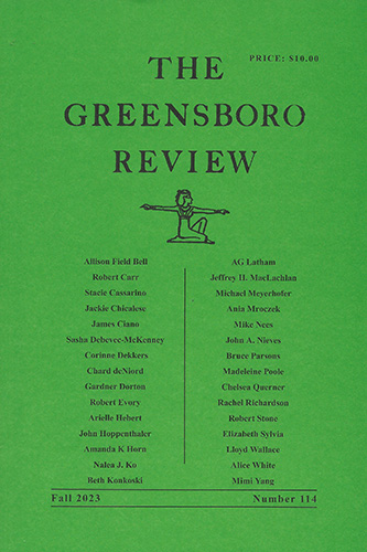 The Greensboro Review Fall 2023 cover image