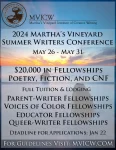 Screenshot of the 2024 Martha's Vineyard Summer Writers Conference flyer
