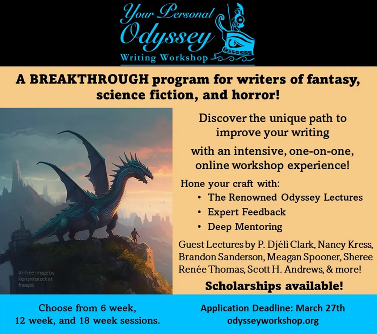 2024 Your Personal Odyssey Writing Workshop flyer