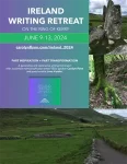image of the flyer for the 2024 Ireland Writing Retreat with Carolyn Dawn Flynn