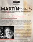 Image for SOMOS' flyer announcing Martin Espada as Featured Poet for April 2024
