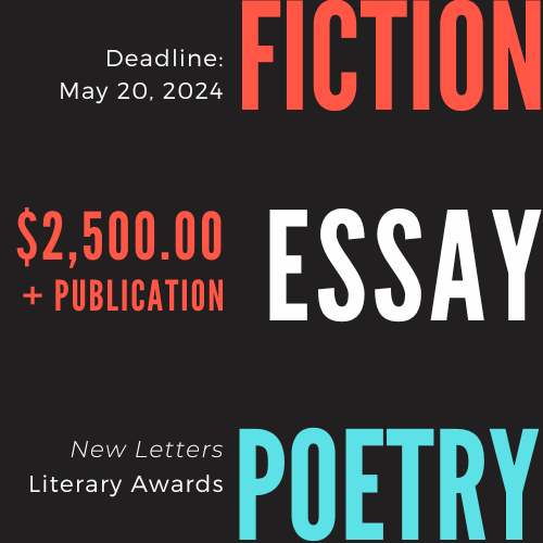 New Letters 2024 Literary Awards flyer
