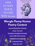Image of Winning Writers 2024 Wergle Flomp Humor Poetry Contest flyer