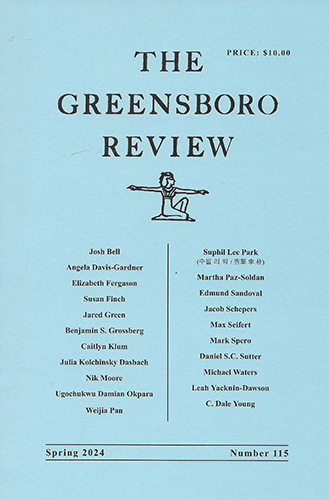 The Greensboro Review Spring 2024 cover image