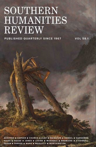 Southern Humanities Review 58.1 magazine cover image
