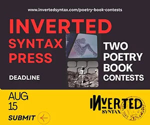 Inverted Syntax 2025 Poetry Book Contests banner