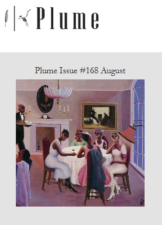Plume #168 literary magazine cover image