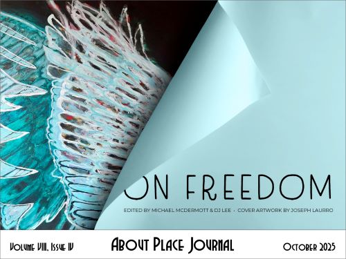 About Place Journal October 2025 literary magazine cover image