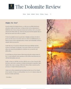 The Dolomite Review Inaugural Issue website image