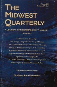 The Midwest Quarterly Winter 2026 issue cover image