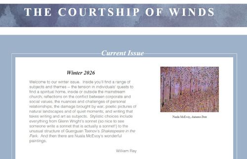 The Courtship of Winds Winter 2026 literary magazine cover image