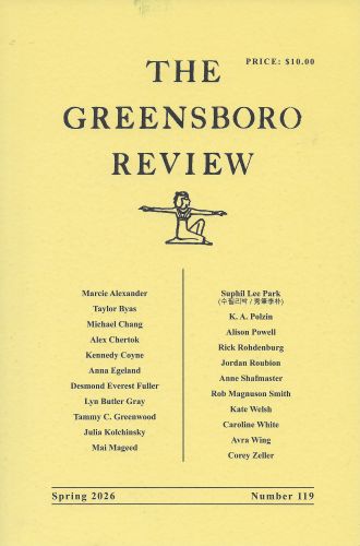 The Greensboro Review Spring 2026 literary magazine cover image