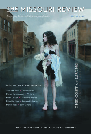 The Missouri Review Spring 2026 literary magazine cover image